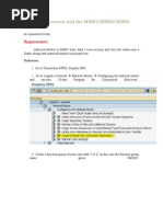 Implement Screen Exit For MM01 - Adding New Fields in Screen