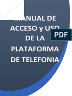 Manual Usuario Plataforma Telefonia