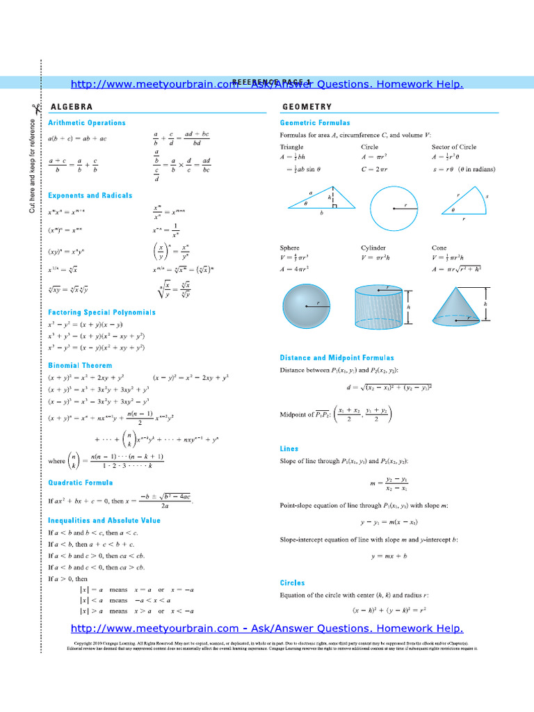 Math 1 | PDF