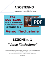 TFA SOSTEGNO - LEZIONE N.1 - Verso l'inclusione