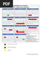 School Calendar 2023-2024