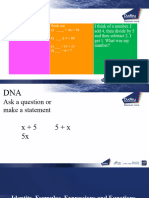 Unit 1b Identity Formula Expressions and Equations