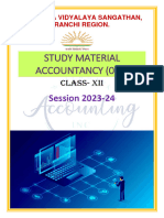 Study Material Accountancy 2023-24 - 2