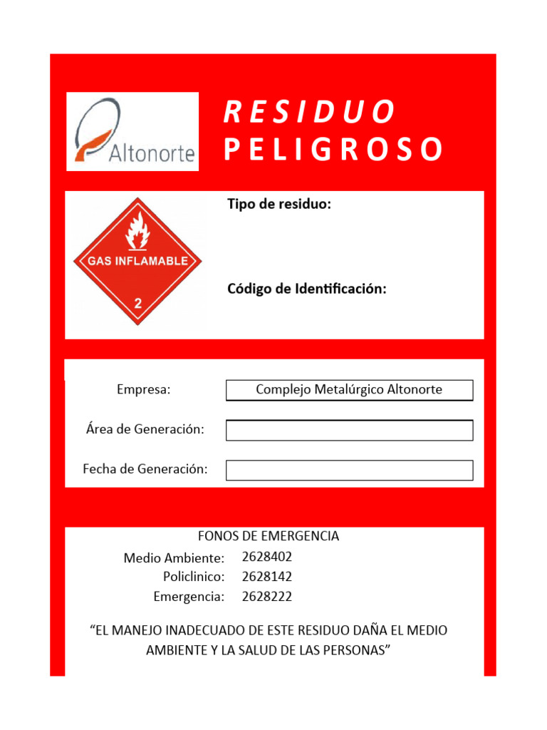 Semarnat Formatos Residuos Peligrosos