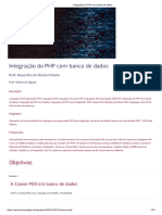 Integração Do PHP Com Banco de Dados