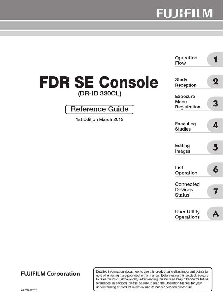 FDR SE Console Reference Guide | PDF | Damages | Menu (Computing)
