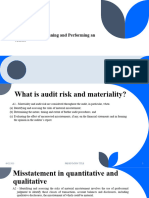 ISA 320 Materiality in Planning and Performing An Audit