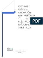 Informe Preliminar Operacion Del Mercado Abril 2023