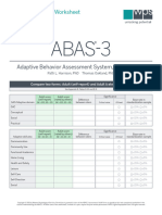 Rater Comparison Worksheet - Adult