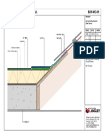 (Bur-Wc-09) Built Up Roofing Skirting To Layboard - Detail Drawing