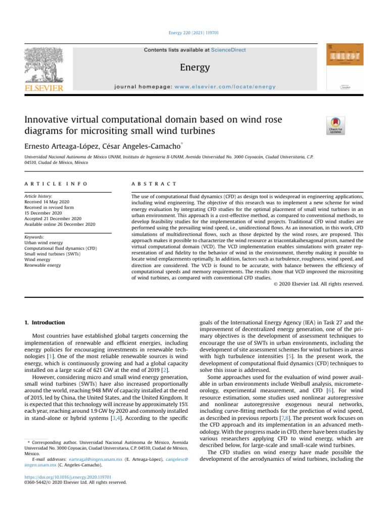CFD for Urban Small Wind Turbines | PDF | Computational Fluid Dynamics ...
