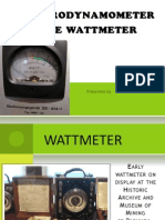 Dynamo Meter Type Wattmeter