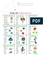 Adjectives and Describing Things
