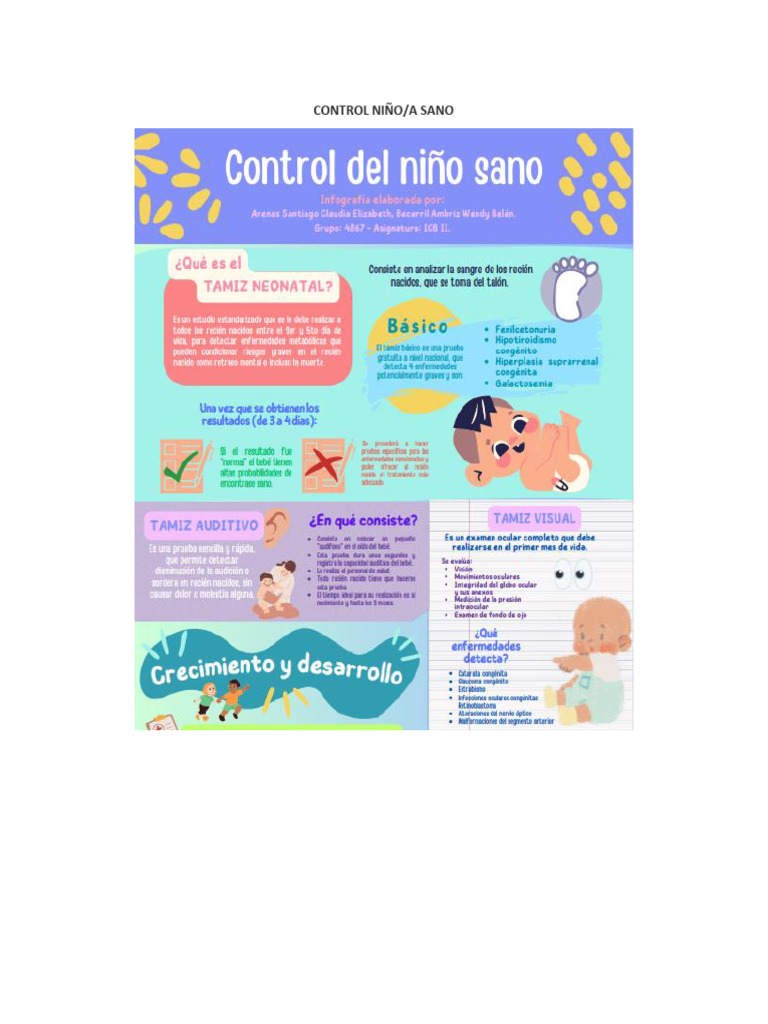 Control Niño Sano | PDF | Amamantamiento | Comida y bebida
