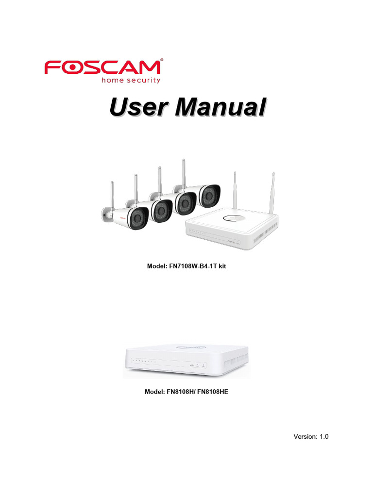 NVR 8-kanaals Foscam FN9108H 8-kanaals naar 5MP met P2P-functie met app Foscam
