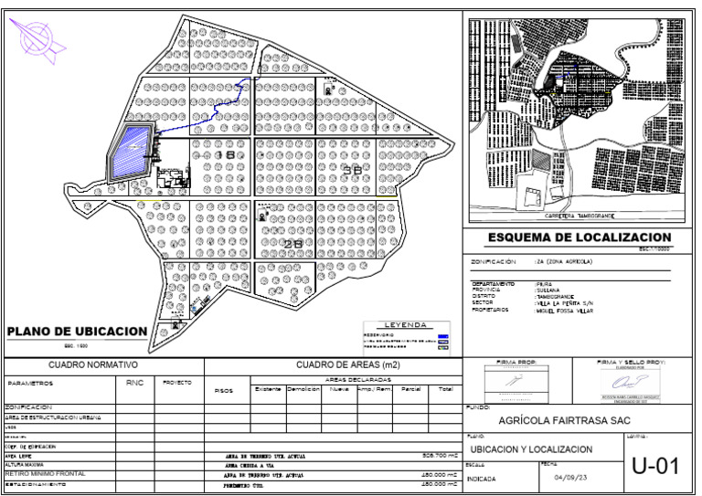 Plano Ubicacion y Zonificacion Af | PDF