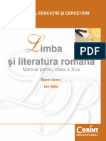 Manual Lb Română Clasa a XI-A Corint