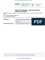 Biotic Homogenization and Changes in Species Diversity Across Human Modified Ecosystems