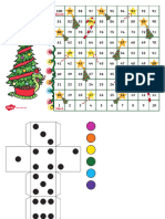 Snakes and Ladders Christmas Board Game