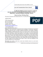 A Study of The Shear Modulus of Coastal Sand in Quang Binh by Standard Penetration, Cycle Triaxial and Downhole Seismic Tests