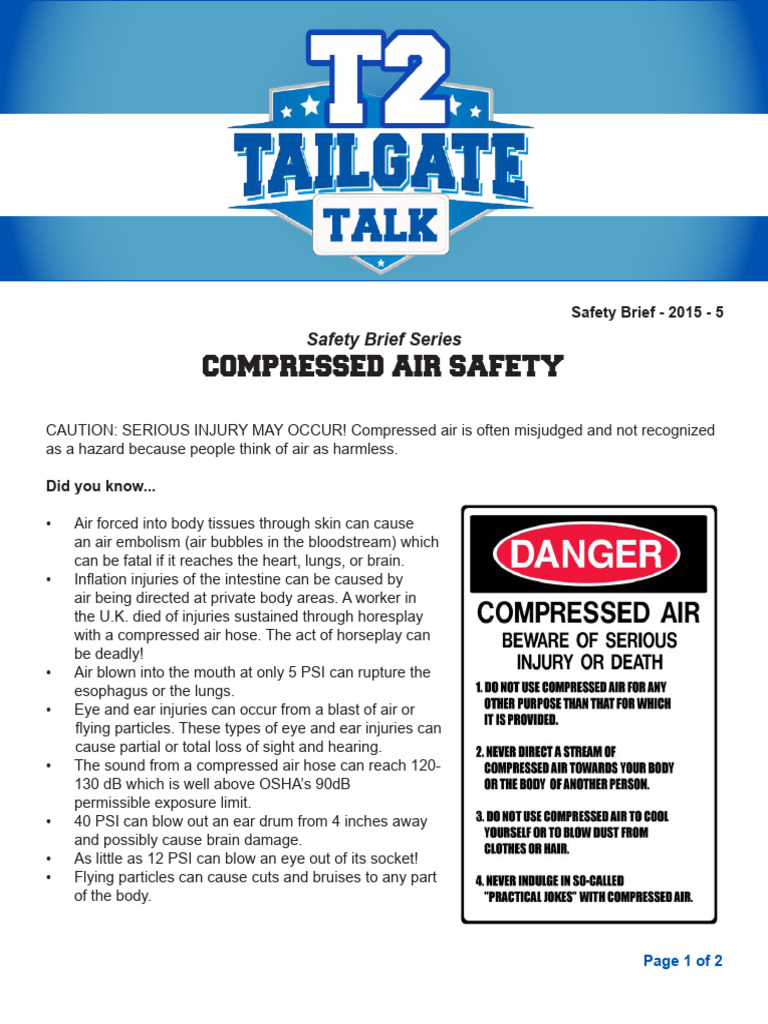 Compressed Air Safety PDF