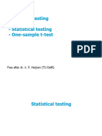 Lecture Slides 3a - Statistical Testing