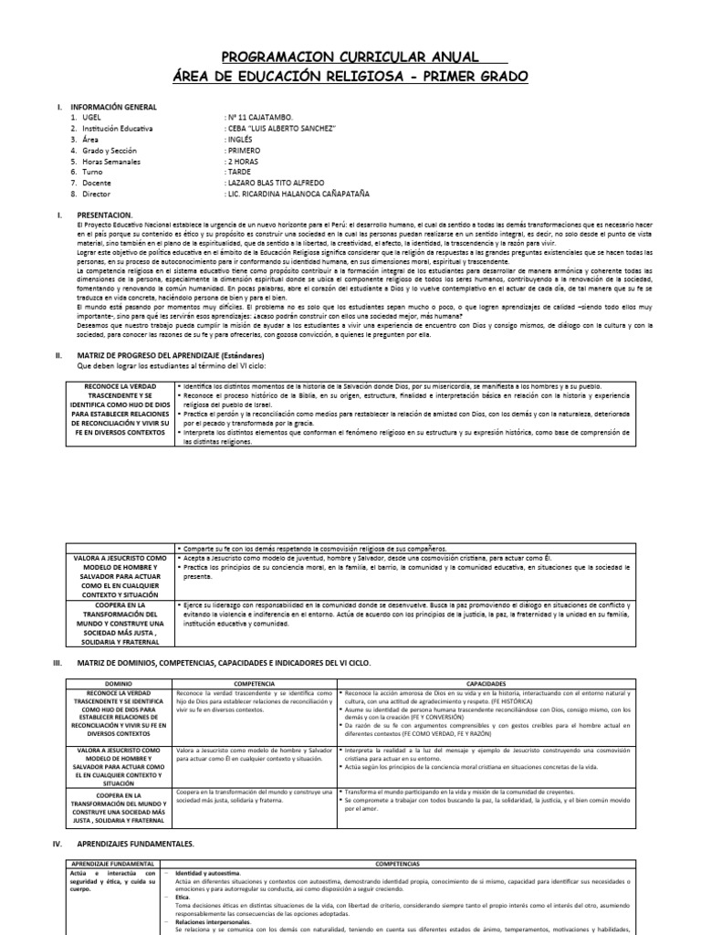 UNIDAD DE APRENDIZAJE RELIGION 1 A O Masinteresantes PDF Fe Jes s