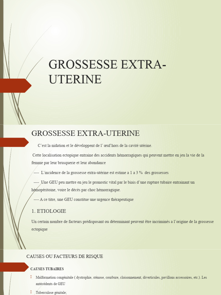 Spotting Grossesse Extra Utérine FGRA — free download