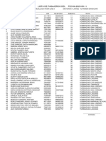 Lista de Pasajeros Del Fecha:2023-09-11