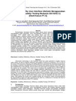 Evaluasi Usability User Interface Website Menggunakan Metode Usability Testing Berbasis ISO 9241-11 (Studi Kasus PT.X)