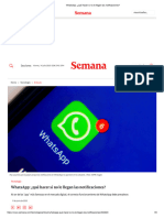 WhatsApp - ¿Qué Hacer Si No Le Llegan Las Notificaciones