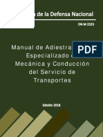 Manual de Adiestramiento Especializado de Mecanica y Conduccion Del Servicio de Transportes