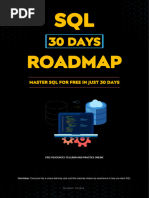 Learn SQL For FREE 30 Days ROADMAP by Rishabh Mishra