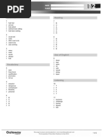 B2 UNIT 2 Test Answer Key Standard