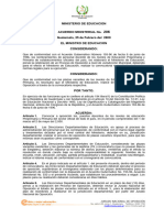 Acuerdo Ministerial No. 206