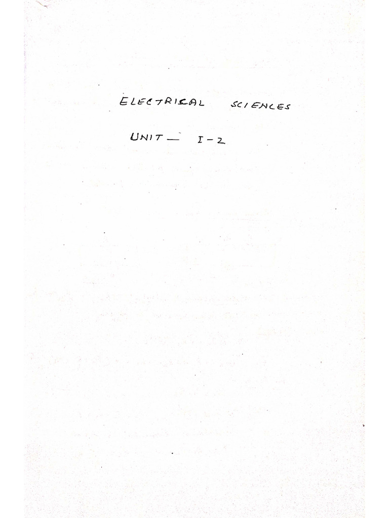 Electrical Unit 2 | PDF