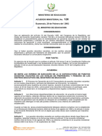 Acuerdo Ministerial No. 128