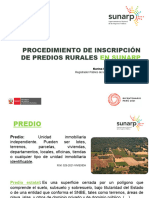 Procedimiento de Inscripción de Predios Rurales en Sunarp