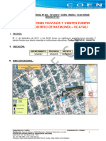 Precipitaciones Pluviales Y Vientos Fuertes Afectan Distrito de Raymondi - Ucayali