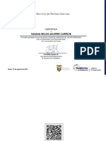 DEVOLUCIÓN DEL IMPUESTO AL VALOR AGREGADO (IVA) A PERSONAS CON DISCAPACIDAD.-Emisión Del Certificado de Aprobación 54035