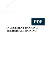 Investment Banking Technical Training