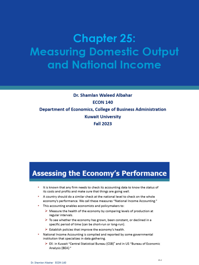 Measuring National Income and GDP | PDF | Gross Domestic Product ...