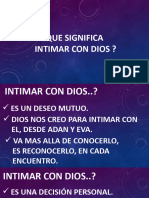 Que Significa Intimar Con Dios