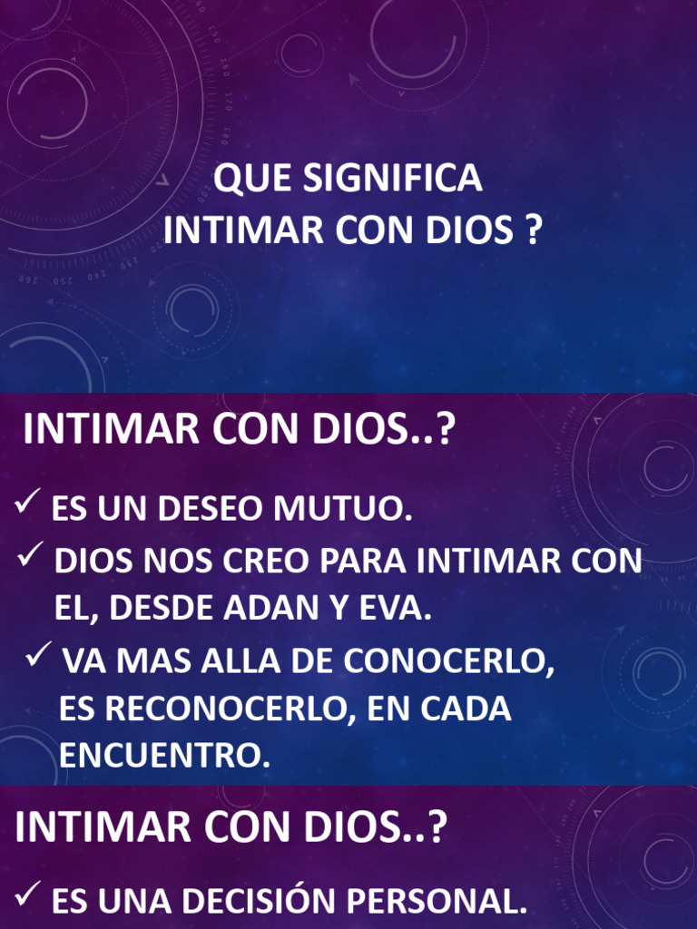 Que Significa Intimar Con Dios | PDF