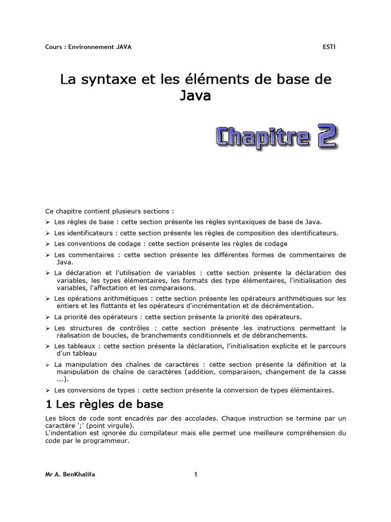 Analyse de code et commentaires en Java | PDF | Informatique ...