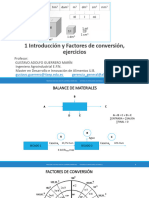 1 Introducción y Factores de Conversión, Ejercicios PDF