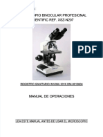 Manual de Microscopio Binocular Scientific en Espaol XSZ n207 - Compress