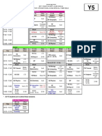 2011 Y5 Special Timetable (28.09)