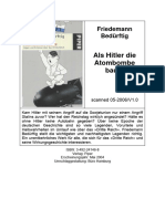 Bedürftig, Friedemann - Als Hitler Die Atombombe Baute