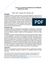 Hipoplasia Medular Autoinmune Ho Vet Uvm Arj 2019